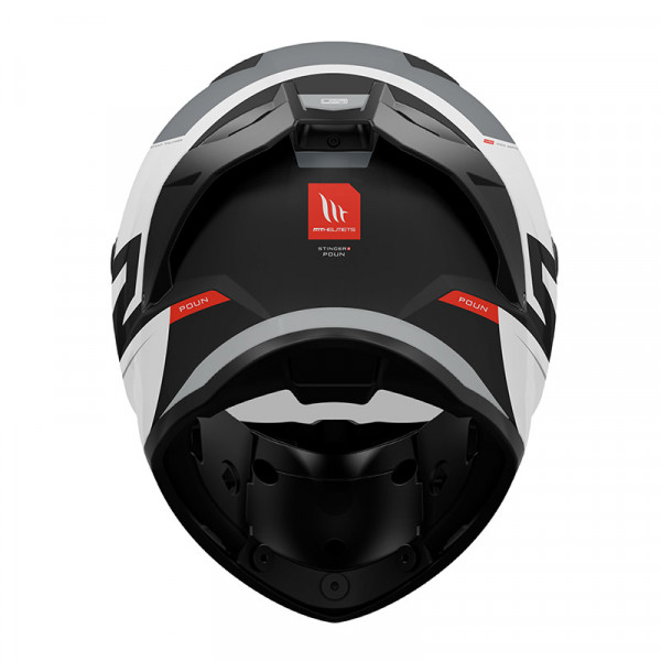 Κράνος MT Stinger 2 ECE 22.06 Poun B2 γκρι/άσπρο ματ