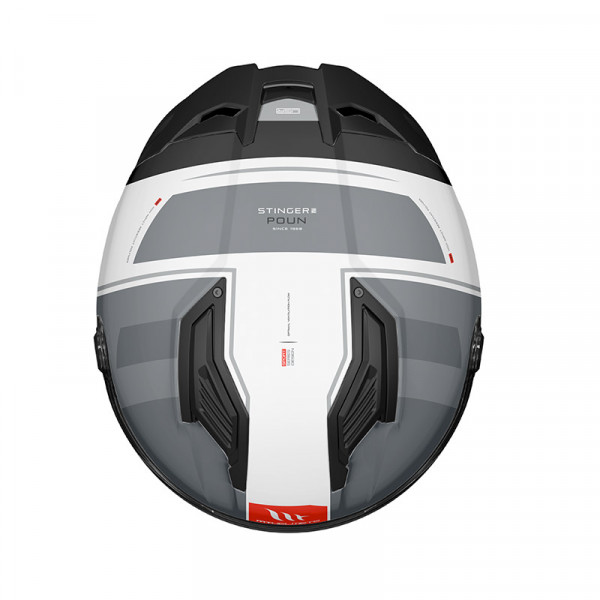 Κράνος MT Stinger 2 ECE 22.06 Poun B2 γκρι/άσπρο ματ