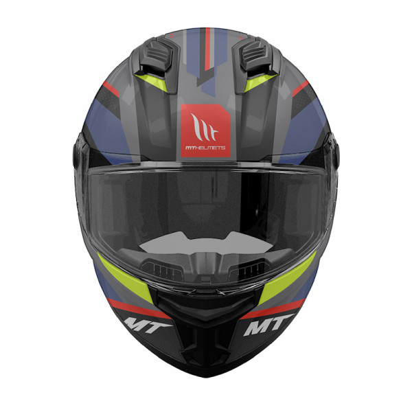 Κράνος MT Stinger 2 ECE 22.06 Cheste B7 μαύρο/γκρι/μπλε ματ