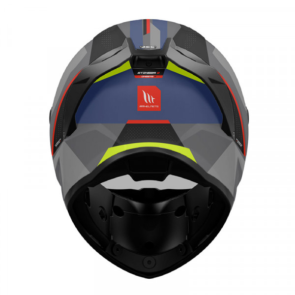 Κράνος MT Stinger 2 ECE 22.06 Cheste B7 μαύρο/γκρι/μπλε ματ