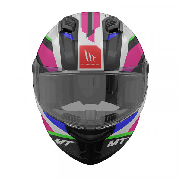 Κράνος MT Stinger 2 ECE 22.06 Cheste D8 μαύρο/γκρι/ροζ gloss