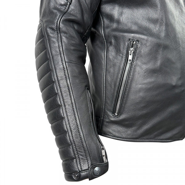 Nordcode Μπουφάν Μηχανής Rebel Δερμάτινο Ανδρικό Μαύρο