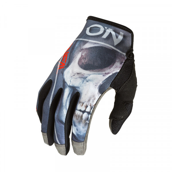 MX γάντια Oneal Mayhem Bones V.22 μαύρο/κόκκινο