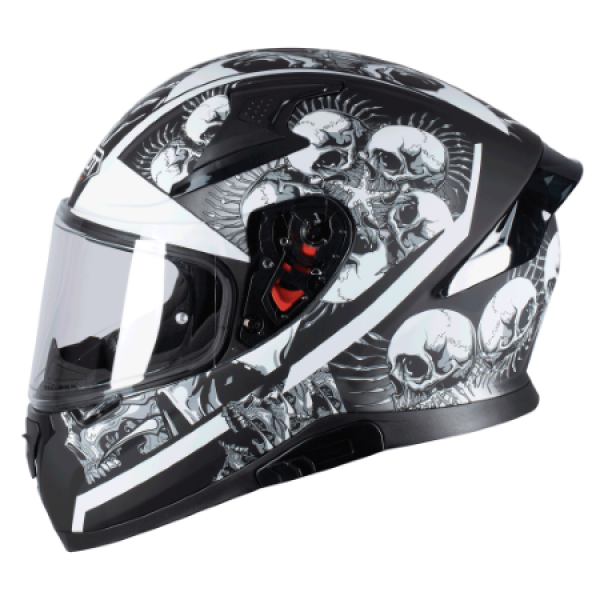 Κράνος Pilot Snake SV Skull II μαύρο ματ