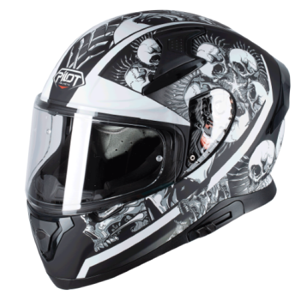 Κράνος Pilot Snake SV Skull II μαύρο ματ