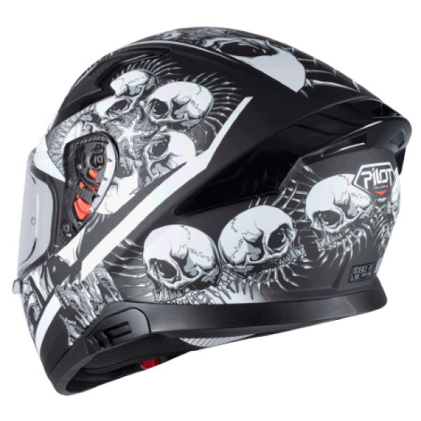 Κράνος Pilot Snake SV Skull II μαύρο ματ