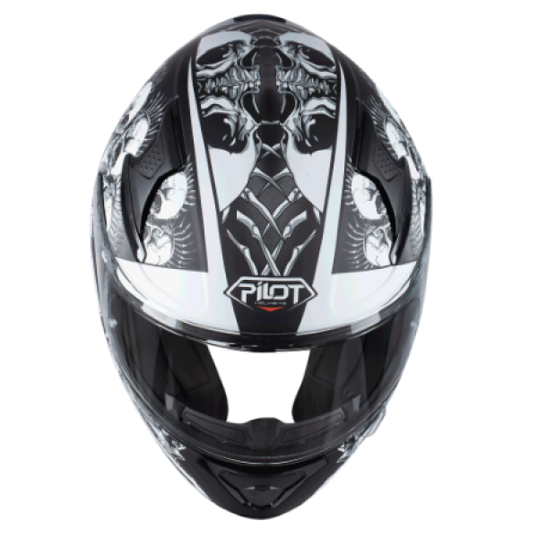 Κράνος Pilot Snake SV Skull II μαύρο ματ