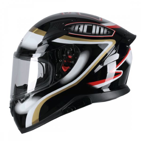 Κράνος Pilot Snake SV Racing μαύρο/χρυσό/κόκκινο