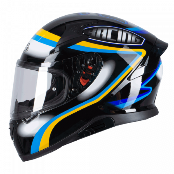 Κράνος Pilot Snake SV Racing μαύρο/μπλε/κίτρινο